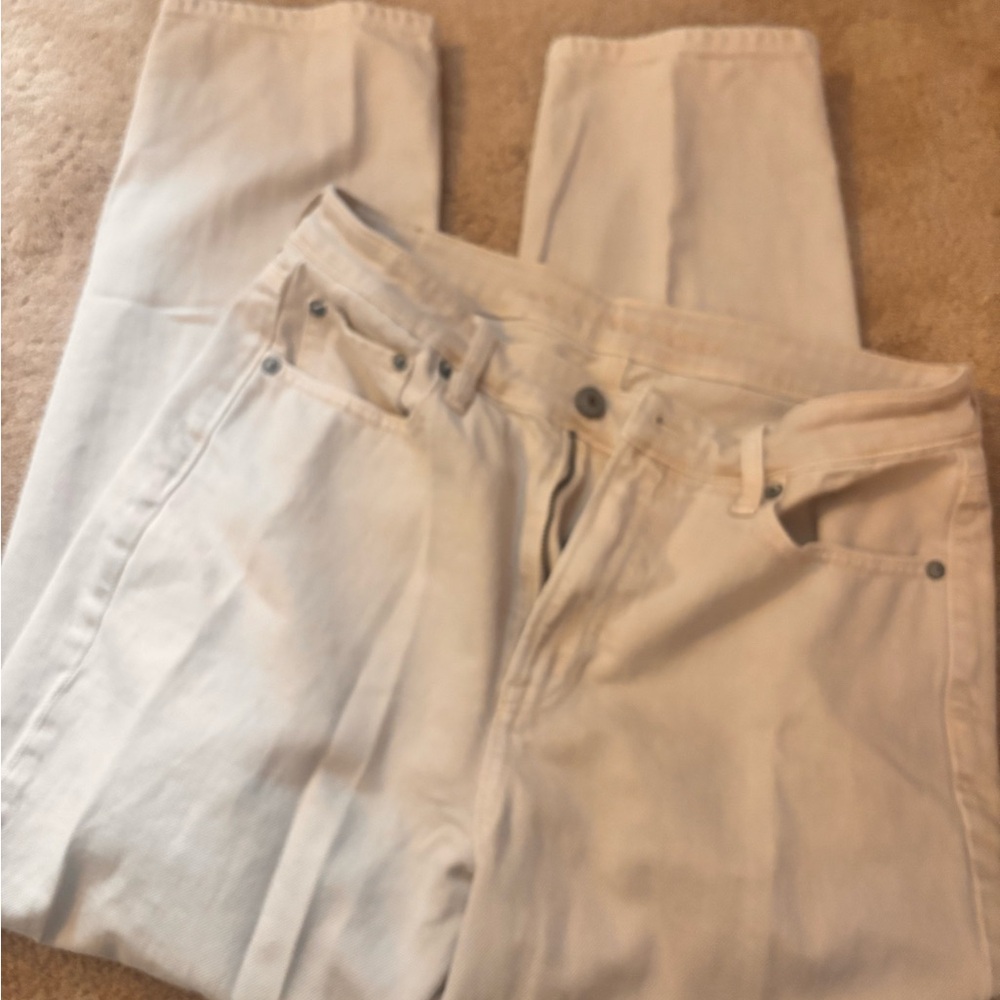 American Eagle Outfitters Cream Jeans